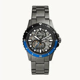 Buy Shop Fossil FB-01 Automatic Skeleton Black Dial Grey Steel Strap Watch for Men - ME3201 USA Online