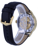 Buy Shop Fossil Townsman Automatic Skeleton Black Dial Black Leather Strap Watch for Men - ME3210 USA Online