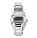 Buy Shop Fossil Everett Automatic Skeleton Blue Dial Silver Steel Strap Watch for Men - ME3220 USA Online