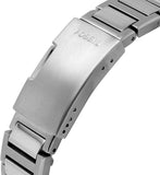 Buy Shop Fossil Everett Automatic Skeleton Blue Dial Silver Steel Strap Watch for Men - ME3220 USA Online