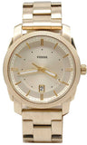 Buy Shop Fossil Machine Gold Dial Gold Steel Strap Watch for Men - FS5264 USA Online