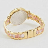 Buy Shop Michael Kors Sofie Crystals Mother of Pearl Pink Dial Two Tone Steel Strap Watch For Women - MK4344 USA Online