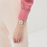Buy Shop Michael Kors Sofie Crystals Mother of Pearl Pink Dial Two Tone Steel Strap Watch For Women - MK4344 USA Online
