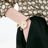 Buy Shop Michael Kors Jaryn Quartz Gold Dial Two Tone Steel Strap Watch for Women - MK4341 USA Online