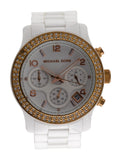 Buy Shop Michael Kors Ceramic White Dial White Steel Strap Watch for Women - MK5269 USA Online