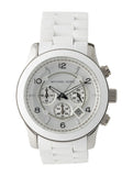 Buy Shop Michael Kors Oversize White Dial White Steel Strap Watch for Men - MK8108 USA Online
