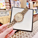 Buy Shop Michael Kors Nia Quartz Gold Dial Gold Steel Strap Watch For Women - MK3989 USA Online