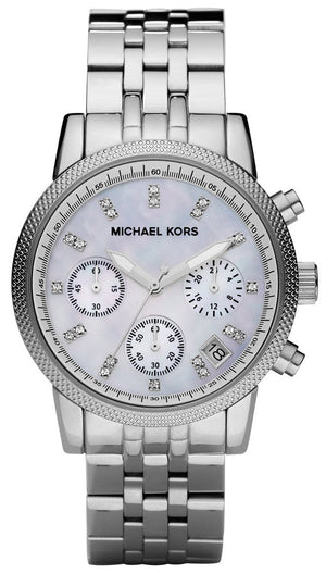 Buy Shop Michael Kors Ritz White Dial Silver Stainless Steel Strap Watch for Women - MK5020 USA Online