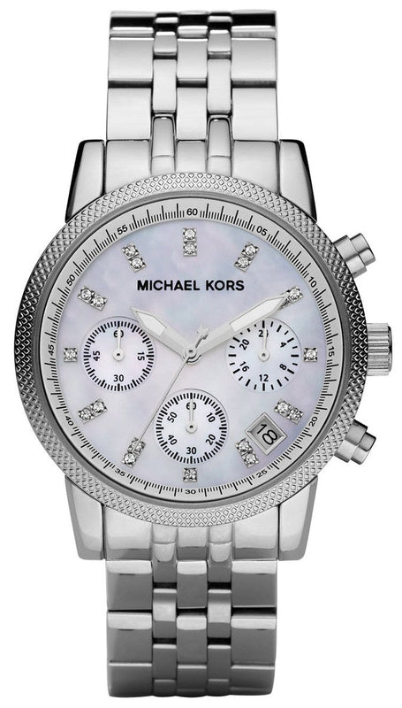 Buy Shop Michael Kors Ritz White Dial Silver Stainless Steel Strap Watch for Women - MK5020 USA Online