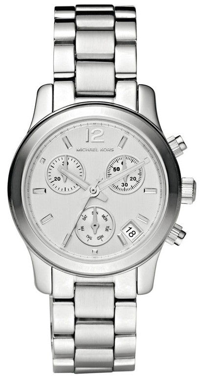 Buy Shop Michael Kors Runway Silver Dial Silver Steel Strap Watch for Women - MK5428 USA Online