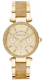 Buy Shop Michael Kors Parker Gold DIal Gold Steel Strap Watch for Women - MK5842 USA Online