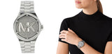 Buy Shop Michael Kors Lennox Quartz Silver Dial Silver Steel Strap Watch For Women - MK7234 USA Online