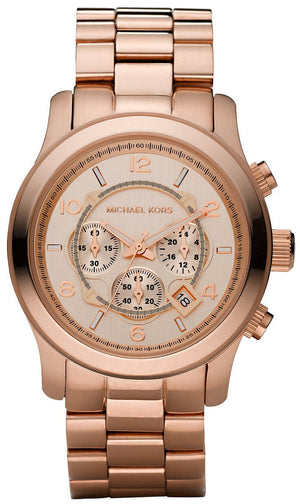 Buy Shop Michael Kors Cooper Rose Gold Rose Gold Steel Strap Watch for Women - MK6275 USA Online