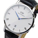 Buy Shop Daniel Wellington Dapper Reading Quartz White Dial Black Leather Strap Watch For Women - DW00100117 USA Online
