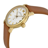 Buy Shop Marc Jacobs Baker White Dial Brown Leather Strap Watch for Women - MBM1317 USA Online