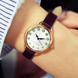 Buy Shop Marc Jacobs Betty White Dial Brown Leather Strap Watch for Women - MJ1481 USA Online