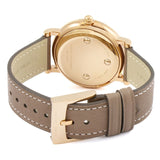 Buy Shop Marc Jacobs Roxy White Dial Cement Brown Leather Strap Watch for Women - MJ1533 USA Online
