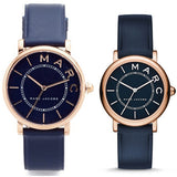 Buy Shop Marc Jacobs Roxy Navy Blue Dial Blue Leather Strap Watch for Women - MJ1534 USA Online