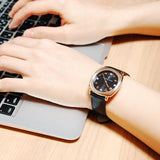 Buy Shop Marc Jacobs Mandy Black Dial Black Leather Strap Watch for Women - MJ1565 USA Online