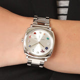 Marc Jacobs Mandy Silver Dial Silver Steel Strap Watch for Women - MJ3548