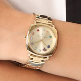 Buy Shop Marc Jacobs Mandy Gold Dial Gold Steel Strap Watch for Women - MJ3549 USA Online