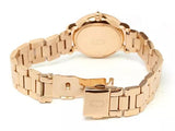 Marc Jacobs Classic White Dial Rose Gold Steel Strap Watch for Women - MJ3592