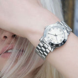 Buy Shop Marc Jacobs Amy White Dial Silver Steel Strap Watch for Women - MBM3054 USA Online