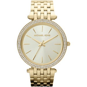 Buy Shop Michael Kors Darci Silver Dial Gold Stainless Steel Strap Watch for Women - MK3191 USA Online