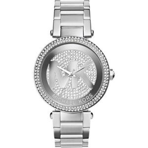 Buy Shop Michael Kors Parker Silver Dial Silver Steel Strap Watch for Women - MK5925 USA Online