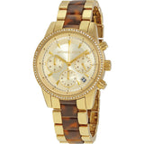 Buy Shop Michael Kors Ritz Gold Dial Two Tone Steel Strap Watch for Women - MK6322 USA Online