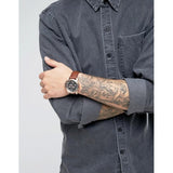 Buy Shop Michael Kors Ryker Chronograph Analog Blue Dial Brown Leather Strap Watch For Men - MK8518 USA Online