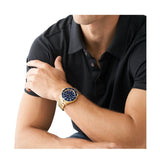 Buy Shop Michael Kors Everest Chronograph Blue Dial Two Tone Steel Strap Watch For Men - MK8978 USA Online