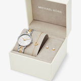 Buy Shop Michael Kors Pyper Quartz Silver Dial Two Tone Steel Strap Watch For Women - MK1041 USA Online