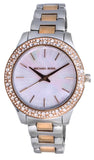 Buy Shop Michael Kors Liliane Quartz Mother of Pearl White Dial Two Tone Steel Strap Watch For Women - MK1048 USA Online