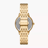 Buy Shop Michael Kors Three Hand Silver Dial Gold Steel Strap Watch for Women - MK1051 USA Online