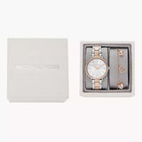 Buy Shop Michael Kors Pyper Quartz Mother of Pearl White Dial Two Tone Steel Strap Watch For Women - MK1066 USA Online