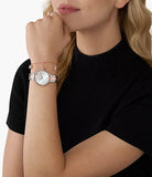 Buy Shop Michael Kors Pyper Quartz Mother of Pearl White Dial Two Tone Steel Strap Watch For Women - MK1066 USA Online