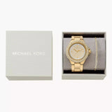 Buy Shop Michael Kors Camille Three-Hand Crystals Gold Dial Gold Steel Strap Watch for Women - MK1067 USA Online