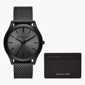 Buy Shop Michael Kors Runway Three-Hand Black Dial Black Mesh Strap Watch for Men - MK1085 USA Online