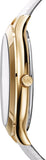 Buy Shop Michael Kors Slim Runway Quartz Gold Dial White Leather Strap Watch For Women - MK2389 USA Online