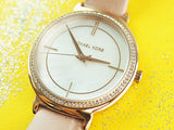 Buy Shop Michael Kors Cinthia Mother of Pearl Dial Pink Leather Strap Watch for Women - MK2663 USA Online