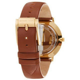 Buy Shop Michael Kors Pyper Quartz Silver Dial Brown Leather Watch For Women - MK2740 USA Online