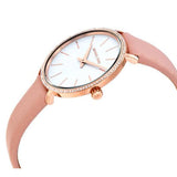 Buy Shop Michael Kors Pyper Analog White Dial Pink Leather Strap Watch For Women - MK2803 USA Online