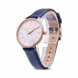 Buy Shop Michael Kors Pyper Analog White Dial Black Leather Strap Watch For Women - MK2804 USA Online