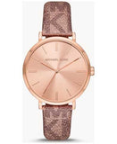 Buy Shop Michael Kors Addyson Quartz Rose Gold Dial Pink Leather Strap Watch for Women - MK2953 USA Online
