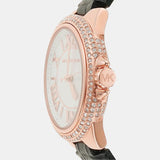 Buy Shop Michael Kors Camille Three-Hand Crystals White Dial Black Leather Strap Watch for Women - MK2962 USA Online