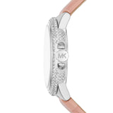 Buy Shop Michael Kors Camille Three-Hand Crystals White Dial Pink Leather Strap Watch for Women - MK2963 USA Online