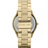 Buy Shop Michael Kors Slim Runway Gold Dial Gold Stainless Steel Strap Watch for Women - MK3179 USA Online