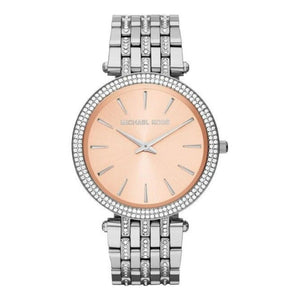 Buy Shop Michael Kors Darci Orange Dial Silver Stainless Steel Strap Watch for Women - MK3218 USA Online