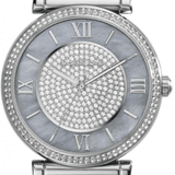 Buy Shop Michael Kors Caitlin Crystal Dial Silver Steel Strap Watch for Women - MK3331 USA Online